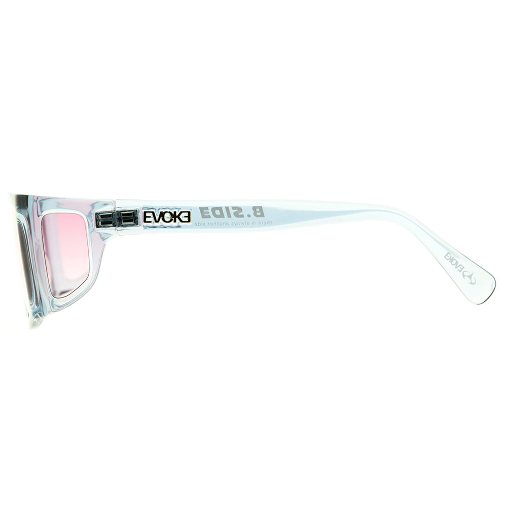 Evoke B-Side T02 Light Blue Crystal Silver / Red Gradient - 58 mm