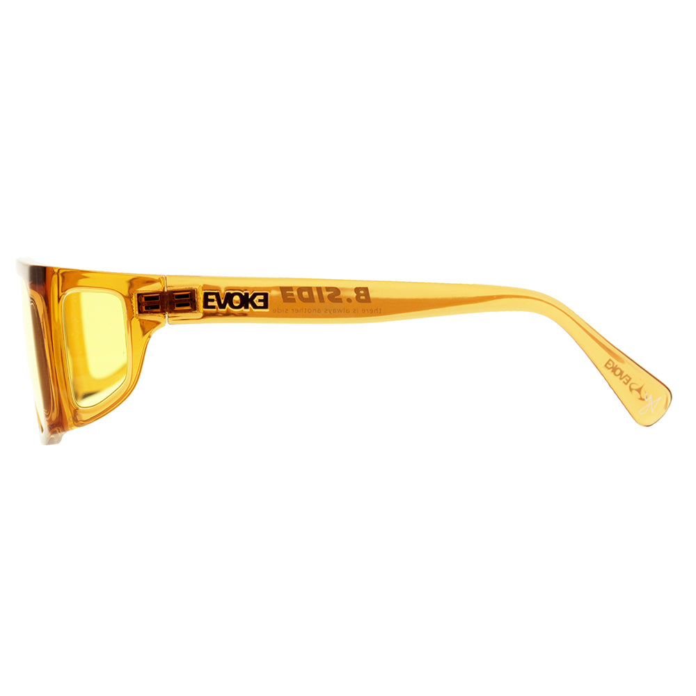 Evoke B-Side YD02 Crystal Ambar Caramel / Yellow - 58 mm