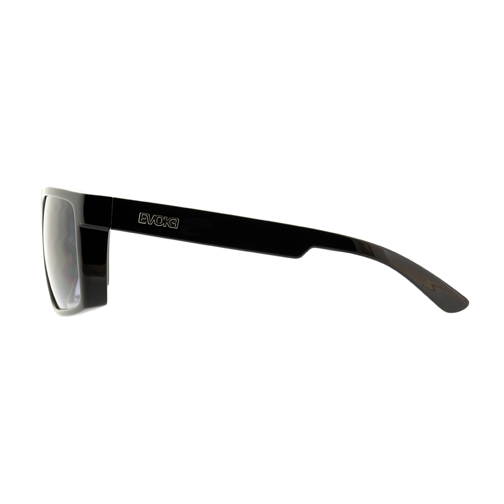 Evoke Shift Big A01 Black Shine Silver / Gray Gradient - 59 mm