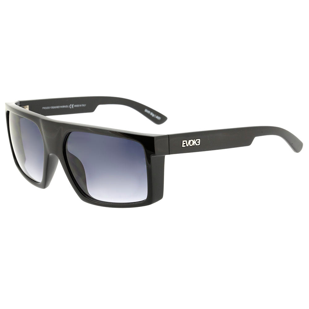 Evoke Shift Big A01 Black Shine Silver / Gray Gradient - 59 mm