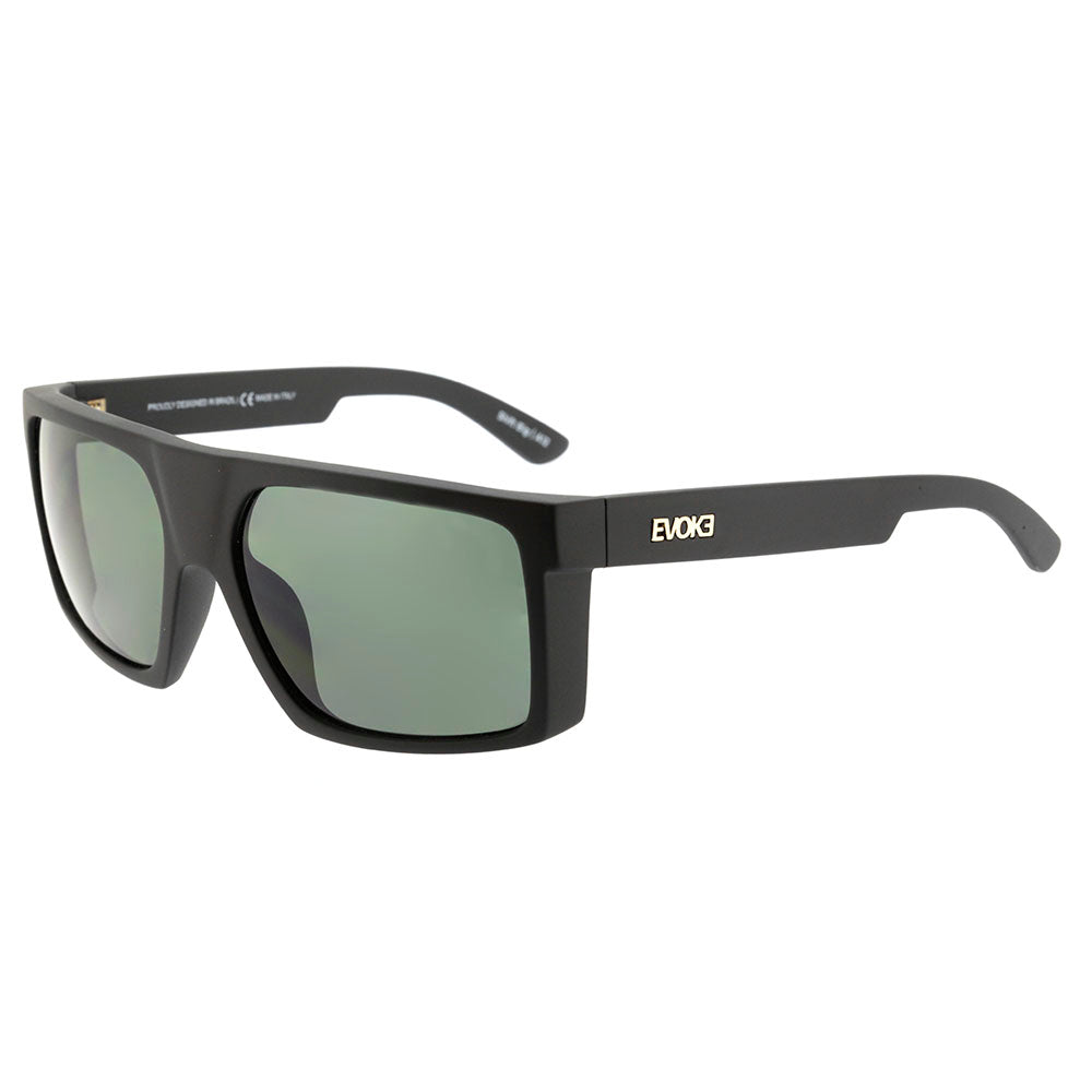 Evoke Shift Big A12 Black Matte Light Gold / Green Total - 59 mm