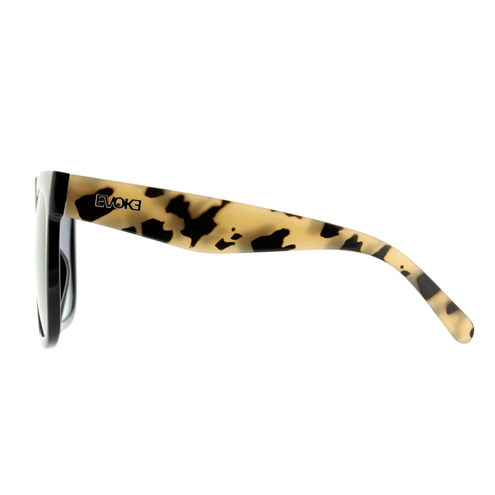 Evoke Thinker A23 Black Temple Turtle Silver / Gray Gradient - 60 mm