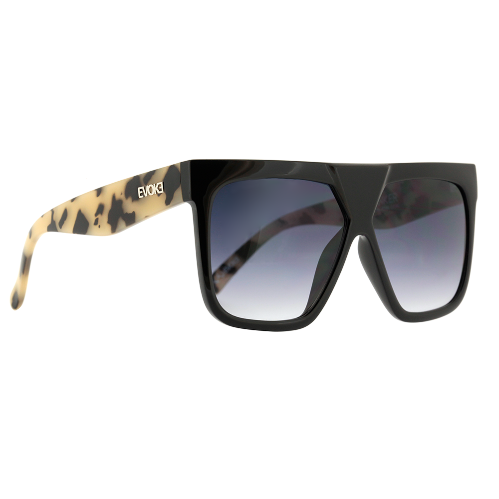 Evoke Thinker A23 Black Temple Turtle Silver / Gray Gradient - 60 mm