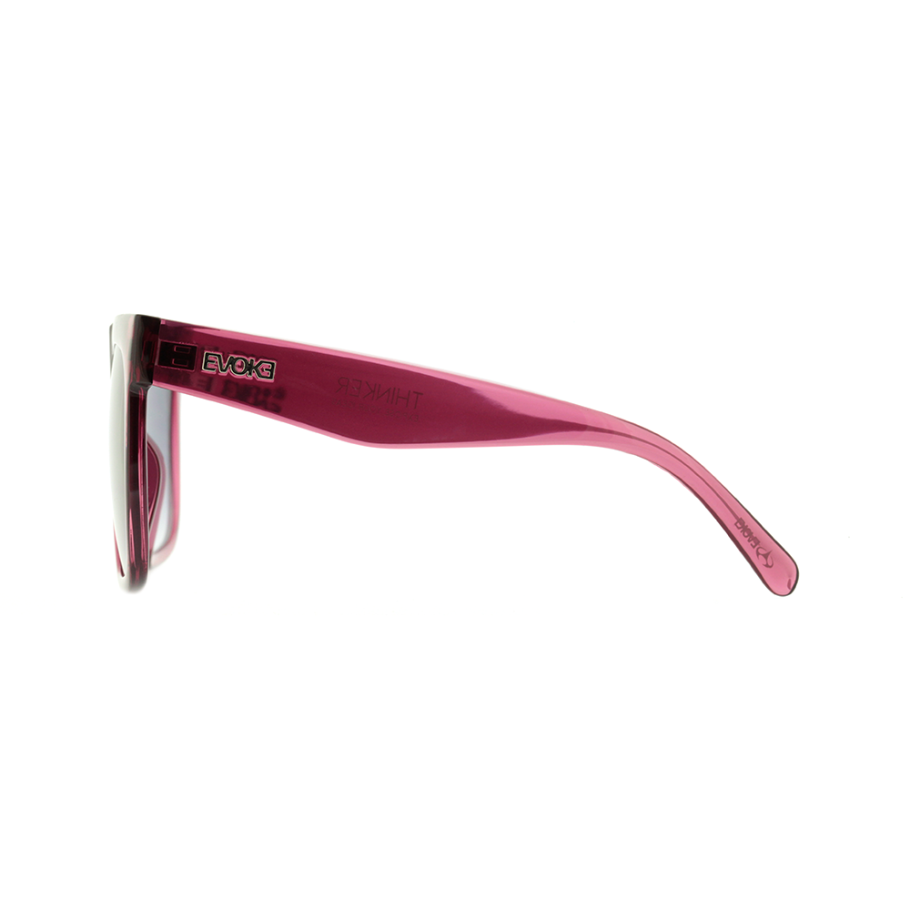 Evoke Thinker T02 Red Grape Crystal Silver / Gray Gradient - 60 mm