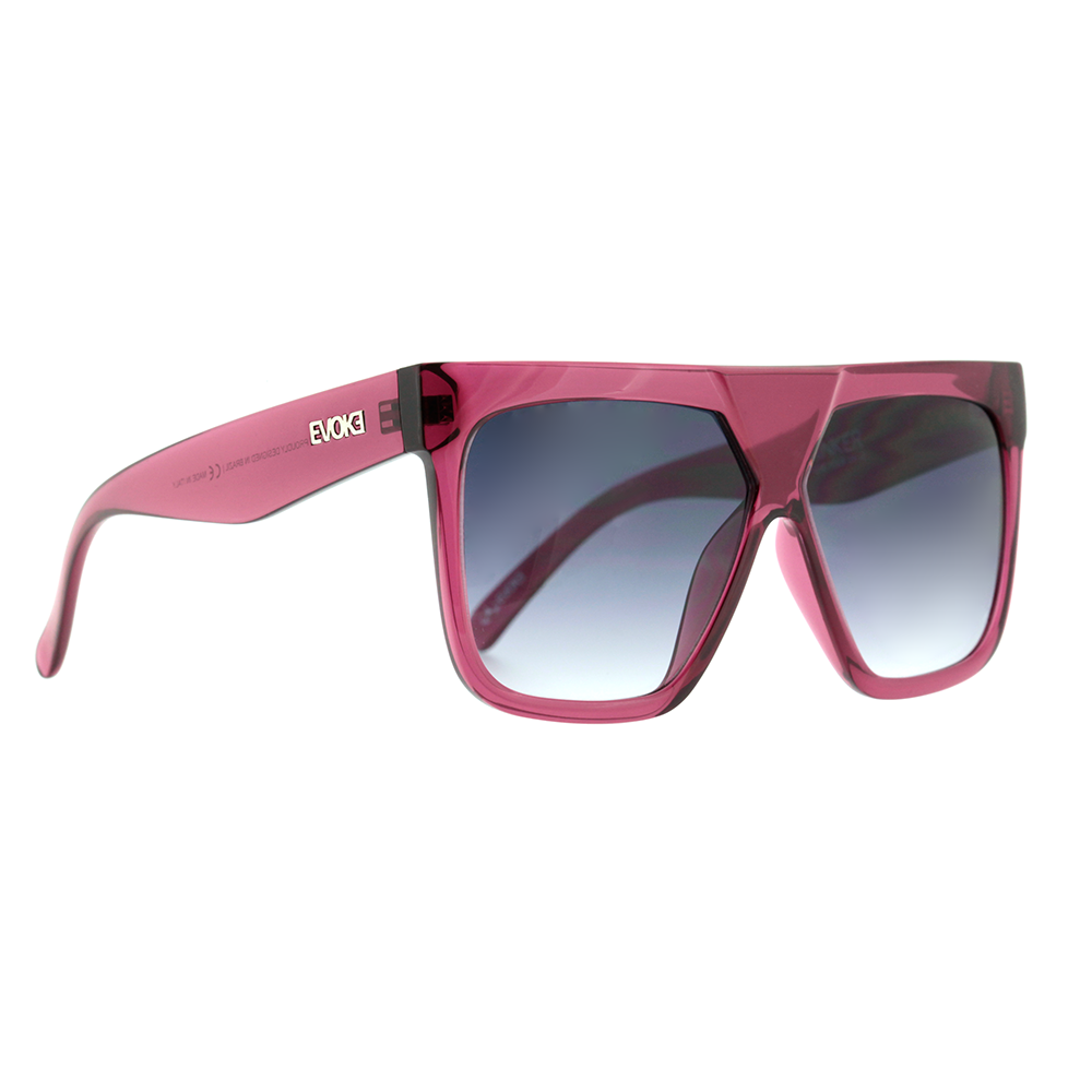 Evoke Thinker T02 Red Grape Crystal Silver / Gray Gradient - 60 mm