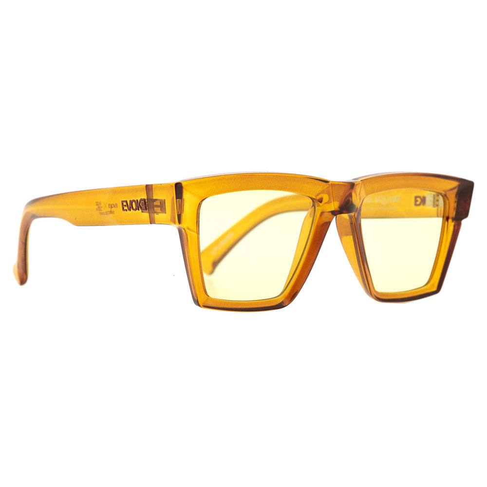 Evoke Time Square Yago Dora YD02 Crystal Ambar Caramel / Yellow Total - 49 mm