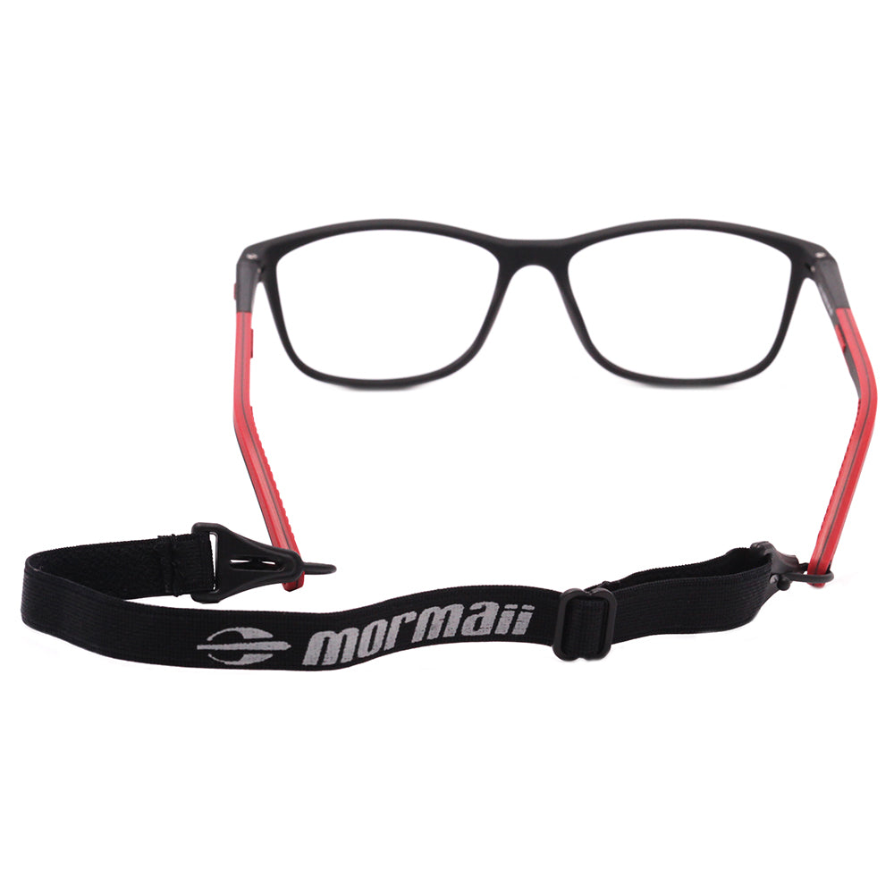 Infantil Mormaii Spine Preto e Vermelho Fosco - Lente 4,8 cm - Grau