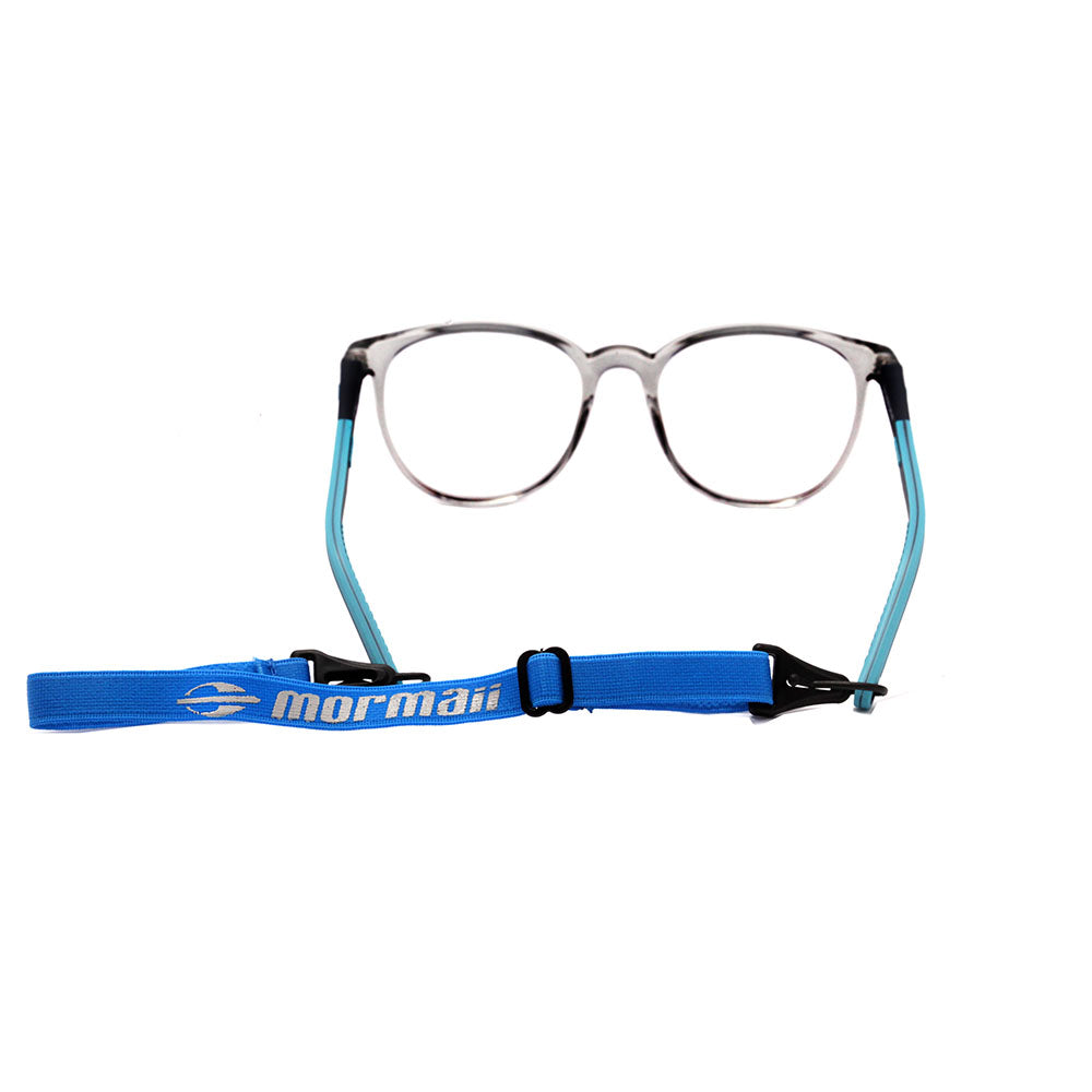 Mormaii Bowl Infantil Cinza Translúcido Brilho e Azul Fosco - Lente 4,6 cm