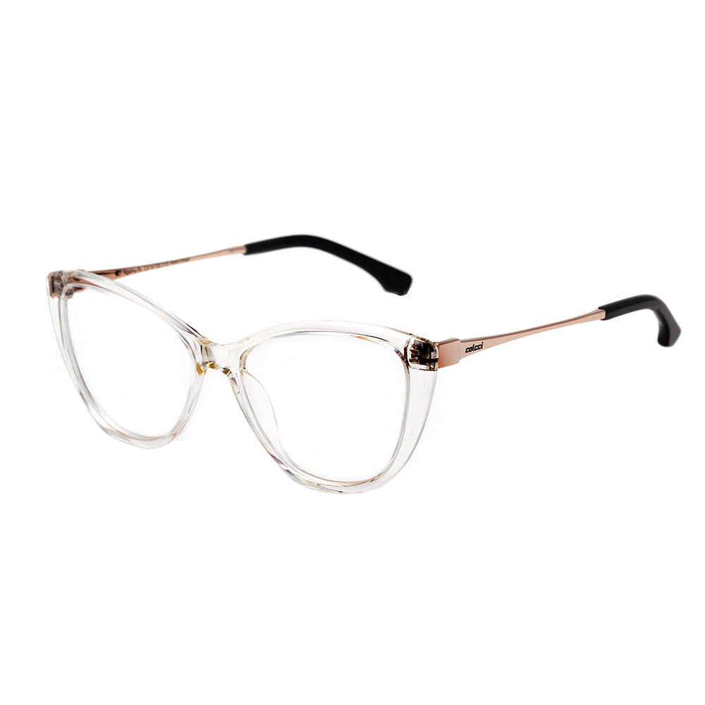 Colcci Agatha Transparente e Dourado Brilho - Lente 5,5 cm