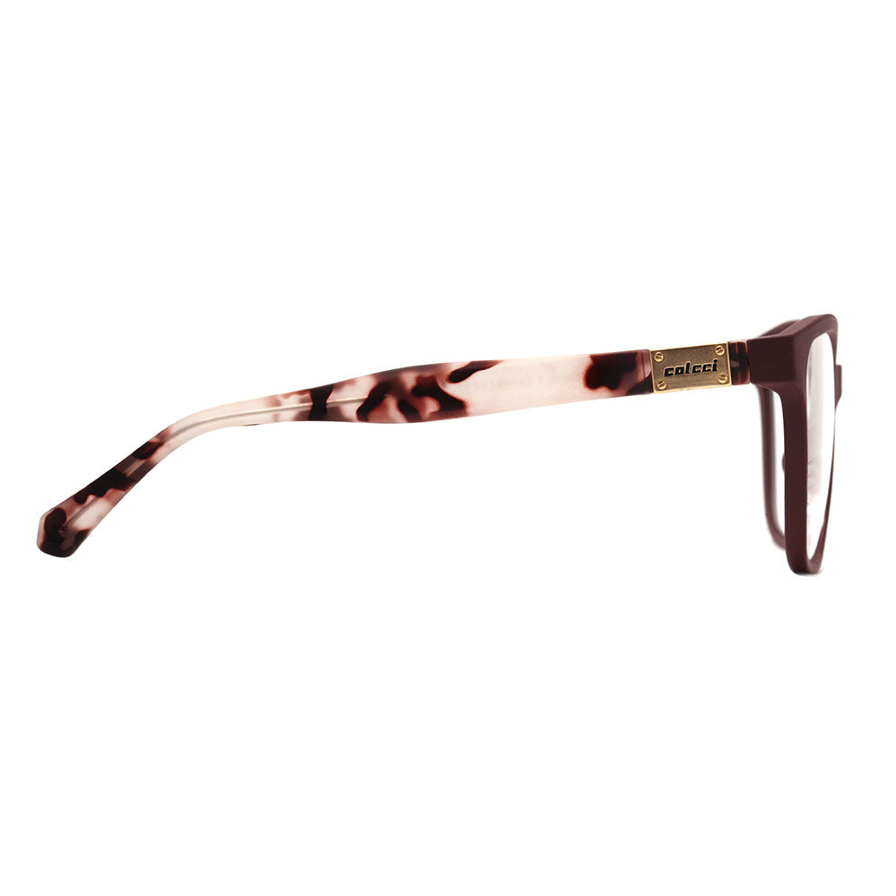 Colcci Bandy 3 Clip On Vinho e Marrom Mesclado Fosco / Preto Degradê - Lente 5,7 cm