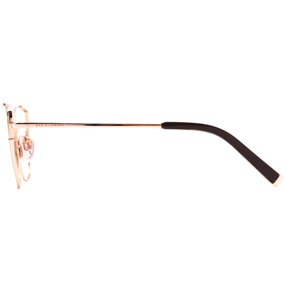 Ana Hickmann AH 1396 01D Preto e Dourado Brilho - Lente 5,4 cm