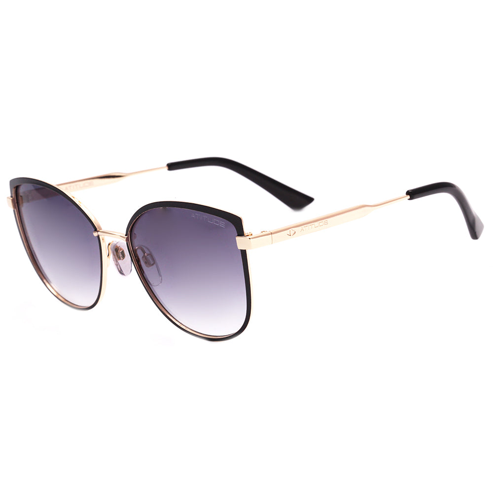 Atitude AT 3257 09A Preto e Dourado Brilho / Preto Degradê - Lente 5,6 cm