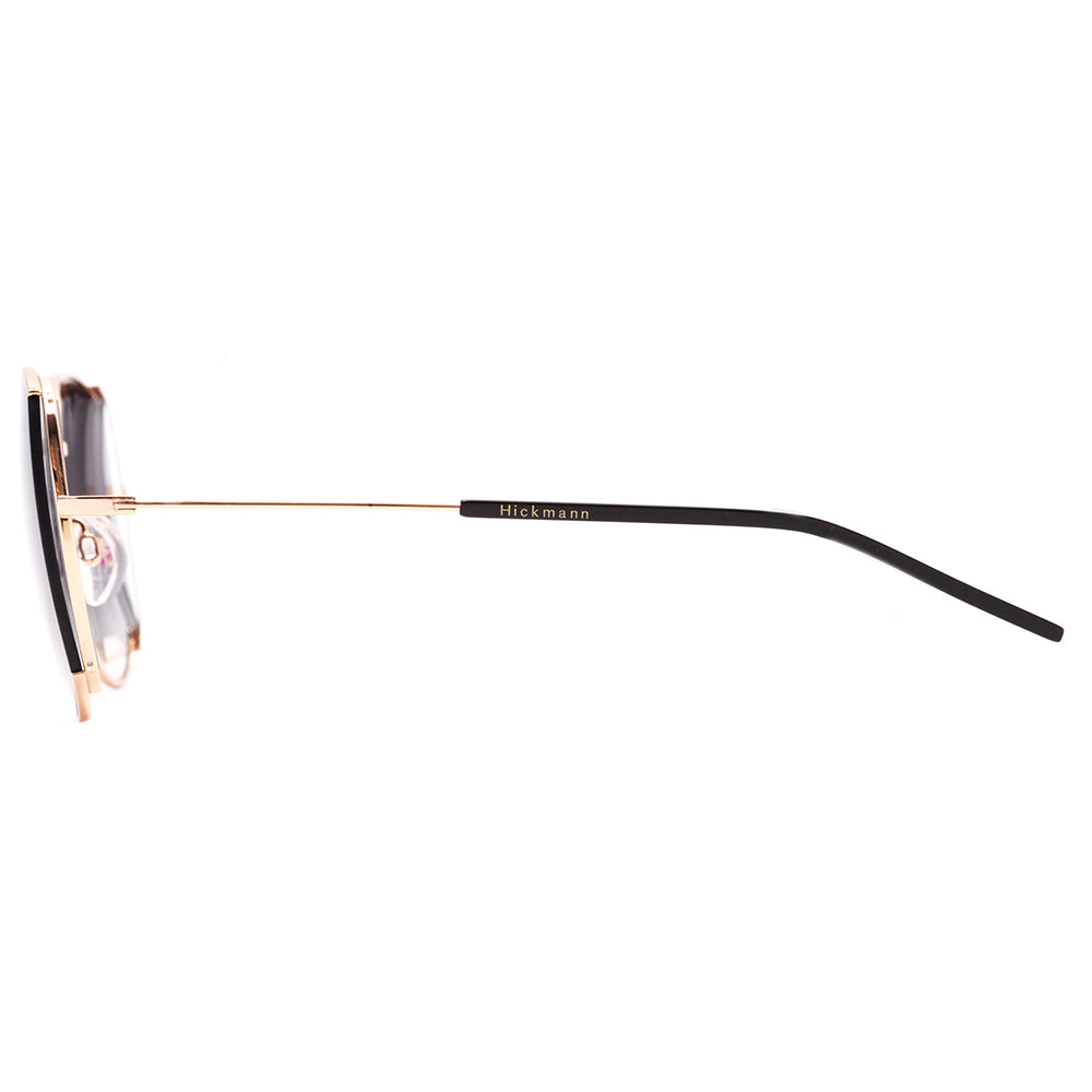 Hickmann HI 3143 04B Dourado Brilho / Preto Degradê - Lente 5,5 cm - Sol