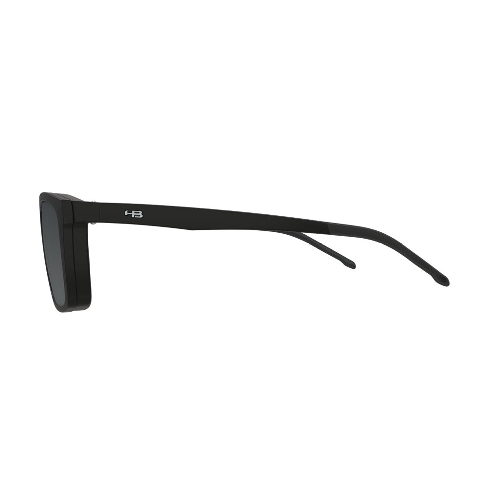 HB 0380 Switch Clip On Matte Black / Polarized Gray - Lente 5,0 cm - Sol