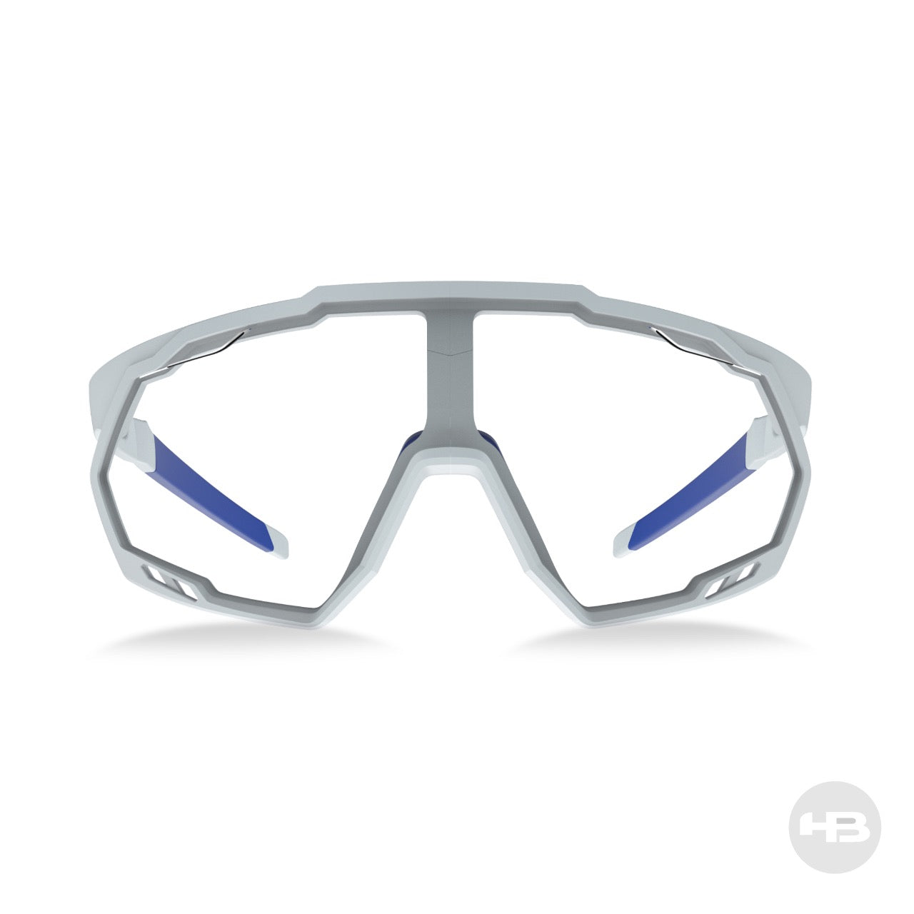 HB Spin Pearled White / Blue Chrome / Cristal - 146 mm