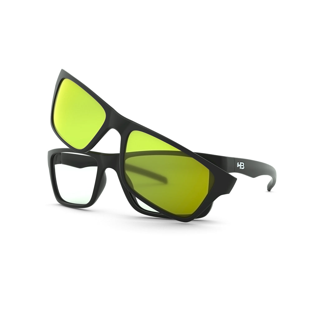 HB 93160 Switch Clip On Matte Black/ Night Drive Polarized