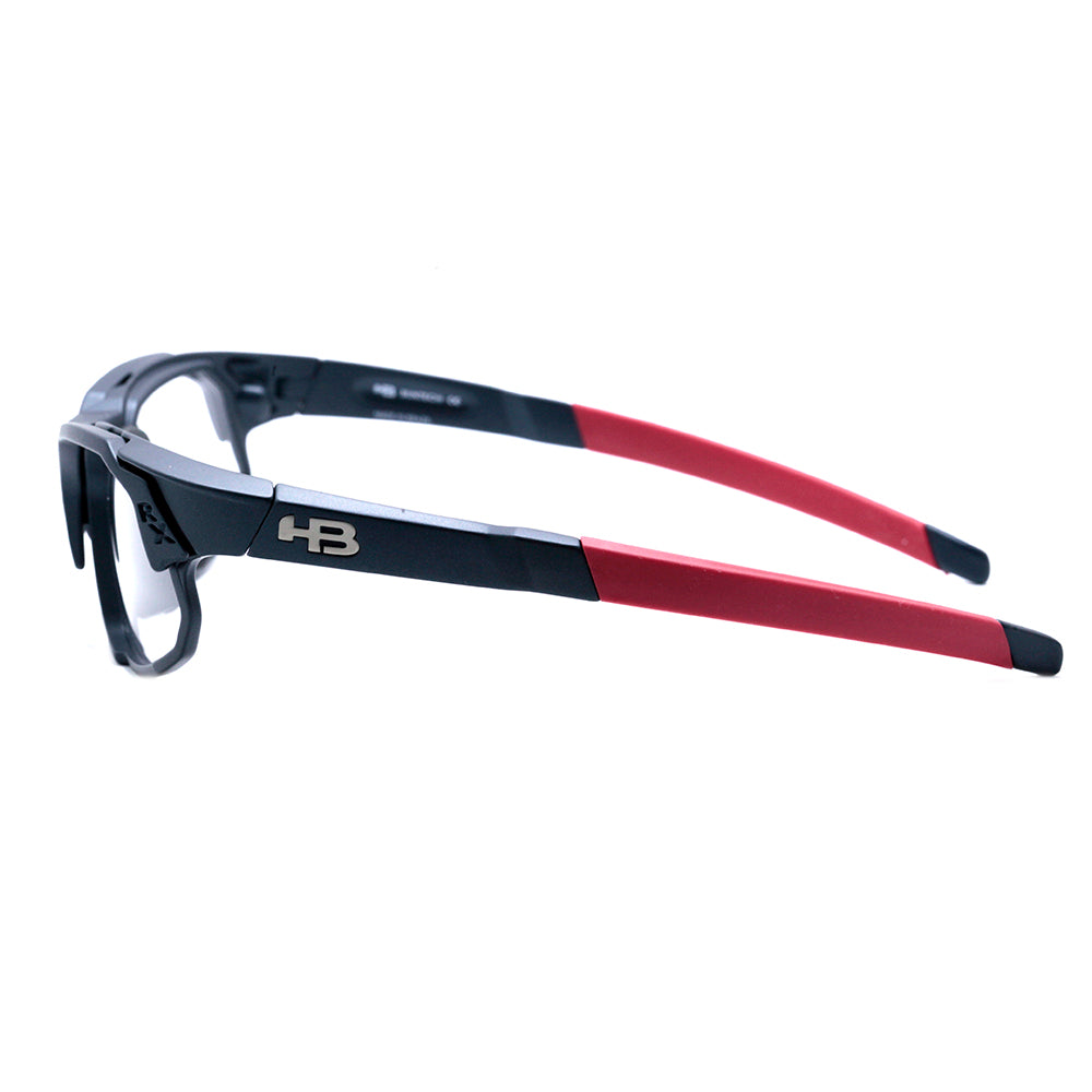 HB Rush Clip On Matte Navy / Multi Red - Lente 5,3 cm - Grau