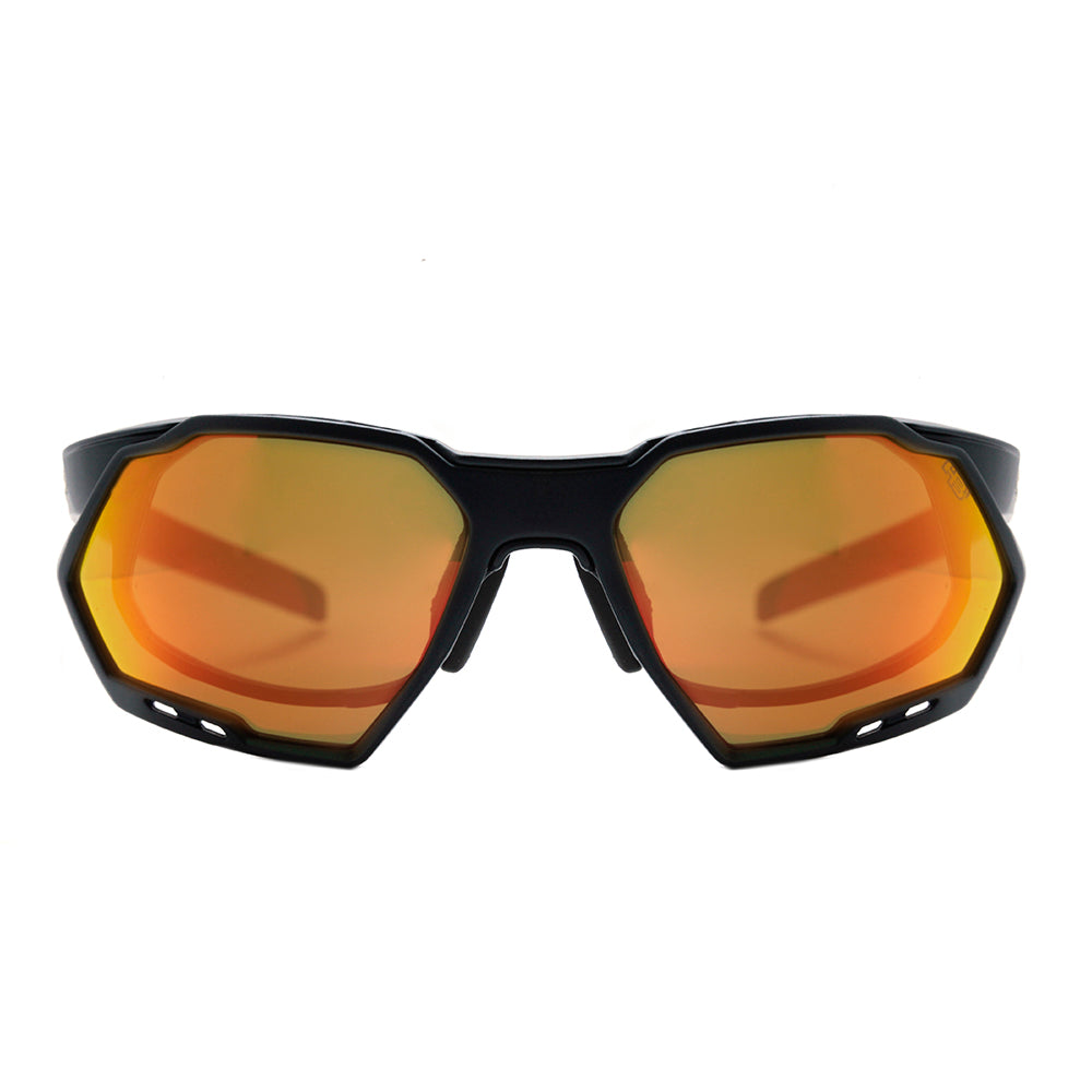 HB Rush Clip On Matte Navy / Multi Red - Lente 5,3 cm - Grau