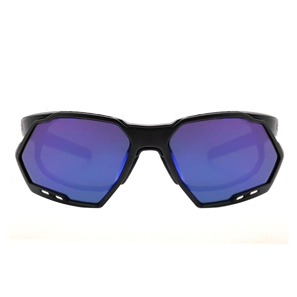 HB Rush Clip On Matte Graphite / Blue Chorme - 53 mm - Grau