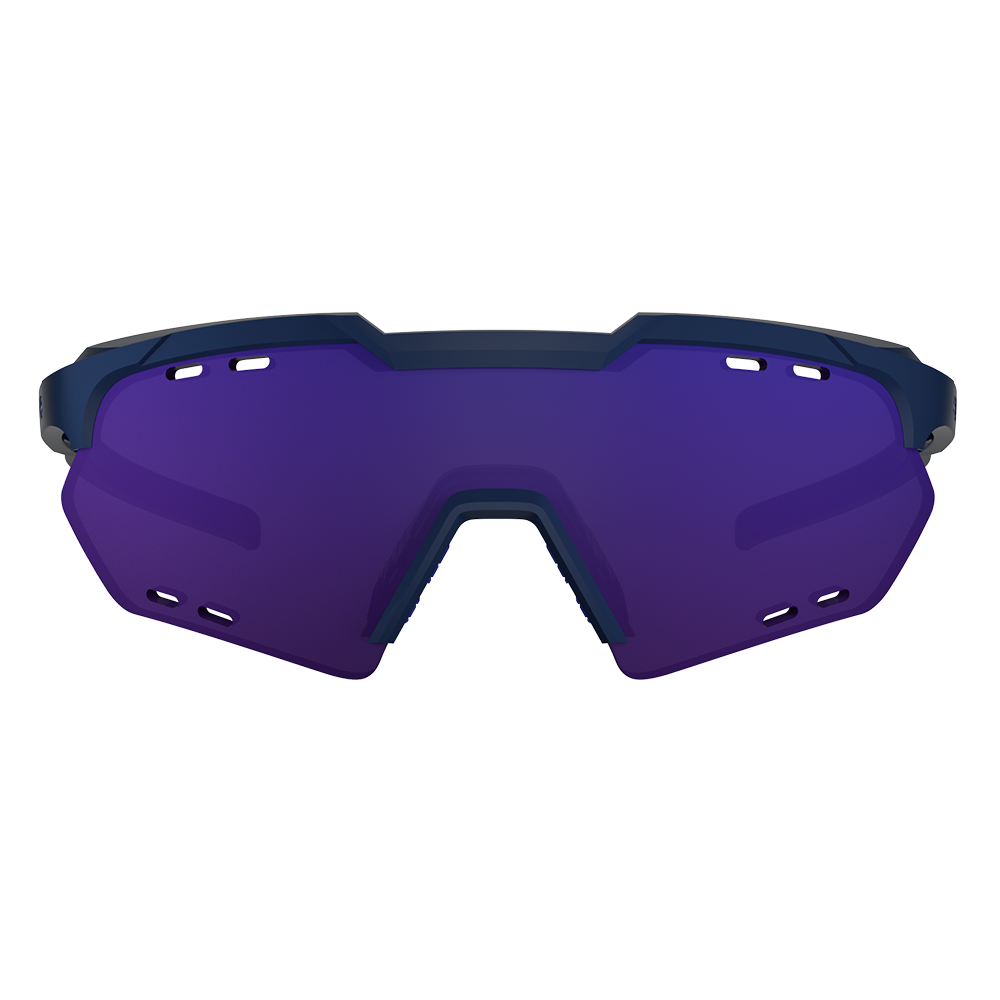HB Shield Compact Montain Matte Black D. Blue / Multi Purple Unico