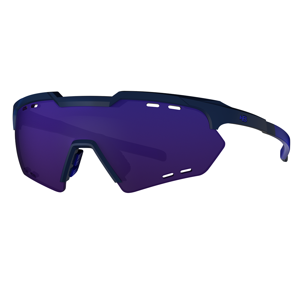 HB Shield Compact Montain Matte Black D. Blue / Multi Purple Unico