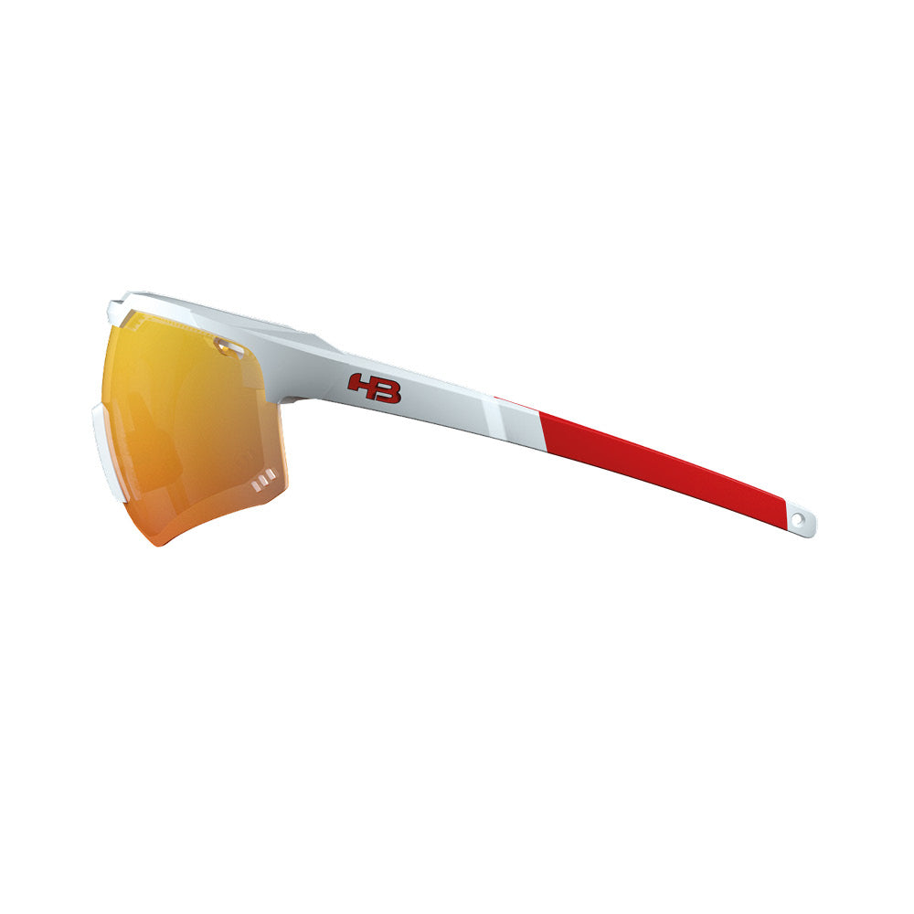 HB Shield Evo Road Pearled White / Multi Red Unico
