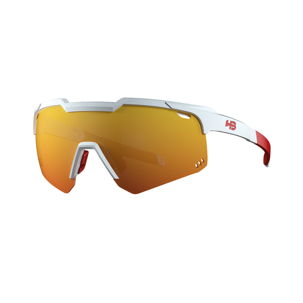 HB Shield Evo Road Pearled White / Multi Red Unico