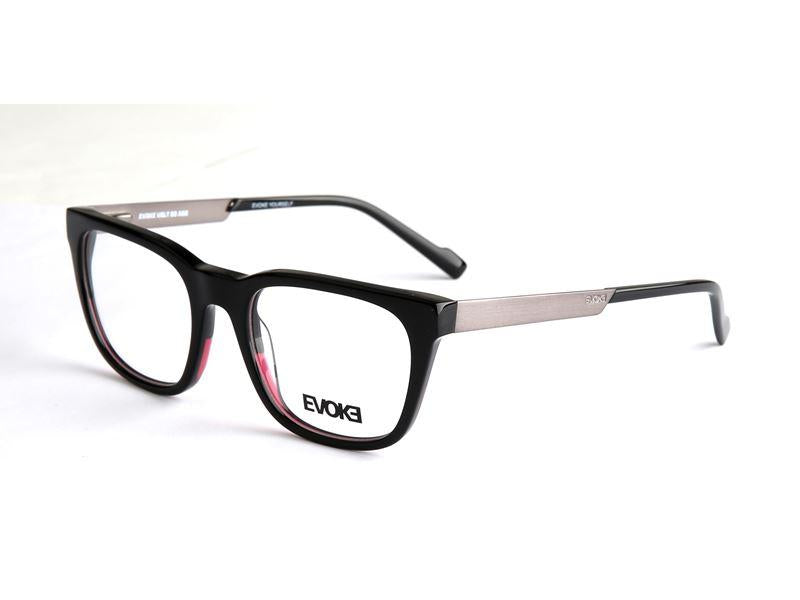 Óculos de Grau Evoke Volt 03 A02 Black Shine Gun - Lente 5,2 cm - Oculos Shop