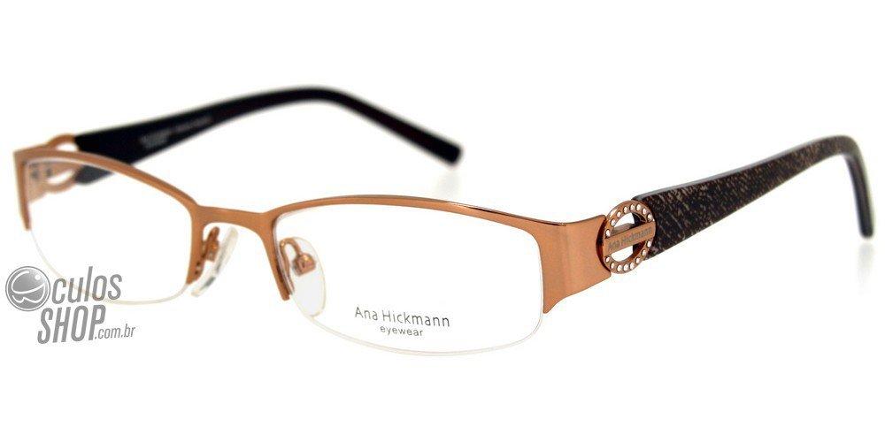 Óculos de Grau Ana Hickmann Ah 1099 01A - 52 mm