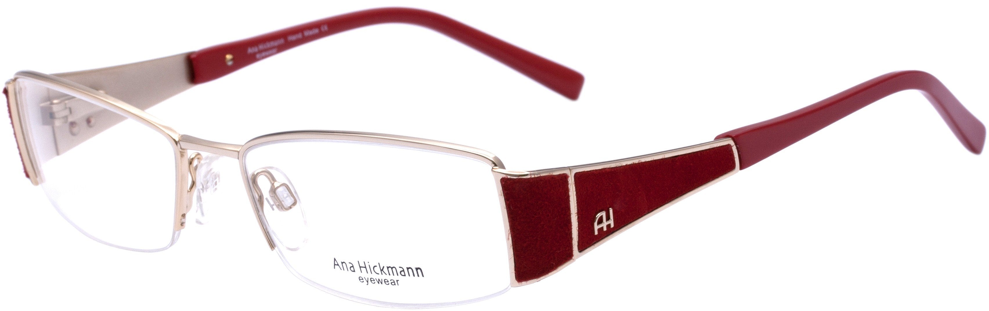 Ana Hickmann AH 1168 04B Dourado e Vermelho Brilho - Lente 5,2 cm  - Grau