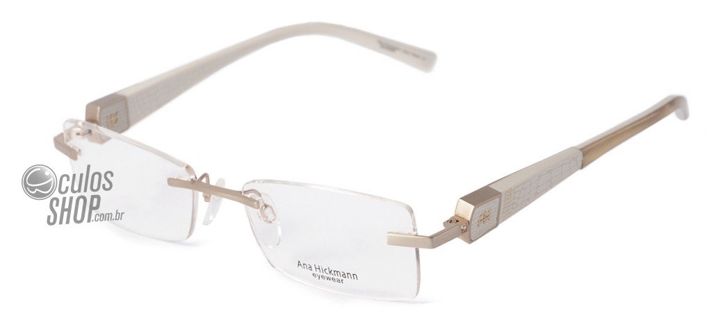Óculos de Grau Ana Hickmann AH 1243 04A - 52 mm