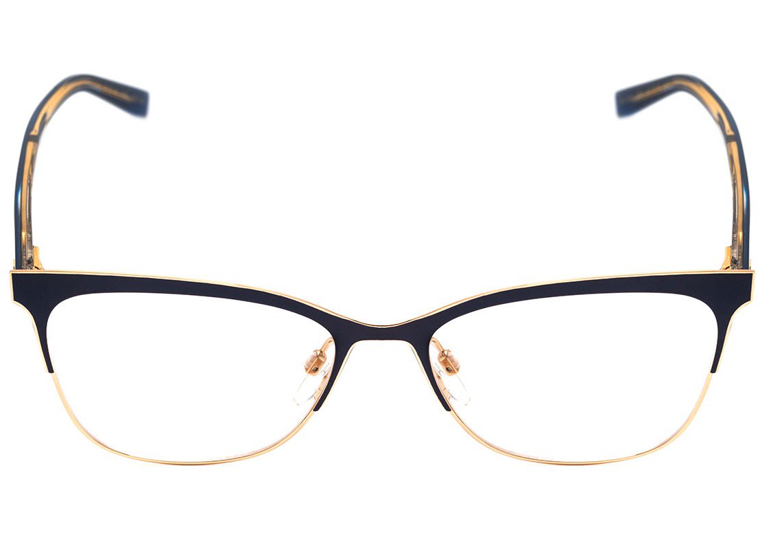 Óculos de Grau Ana Hickmann Ah 1350 06A Azul E Dourado Brilho - 54 mm