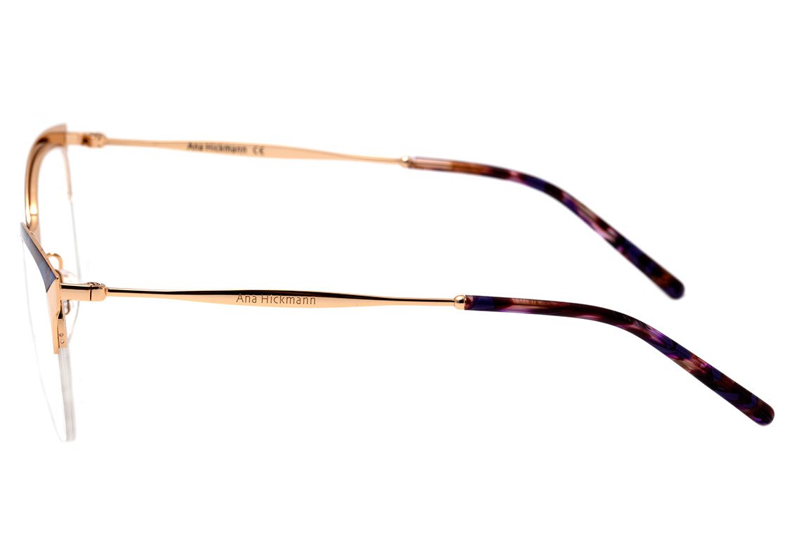 Ana Hickmann AH 1352 04A Vermelho Mesclado e Dourado Brilho - Lente 5,4 cm 04D Preto Mesclado E Dourado Brilho Lente 5,4 Cm