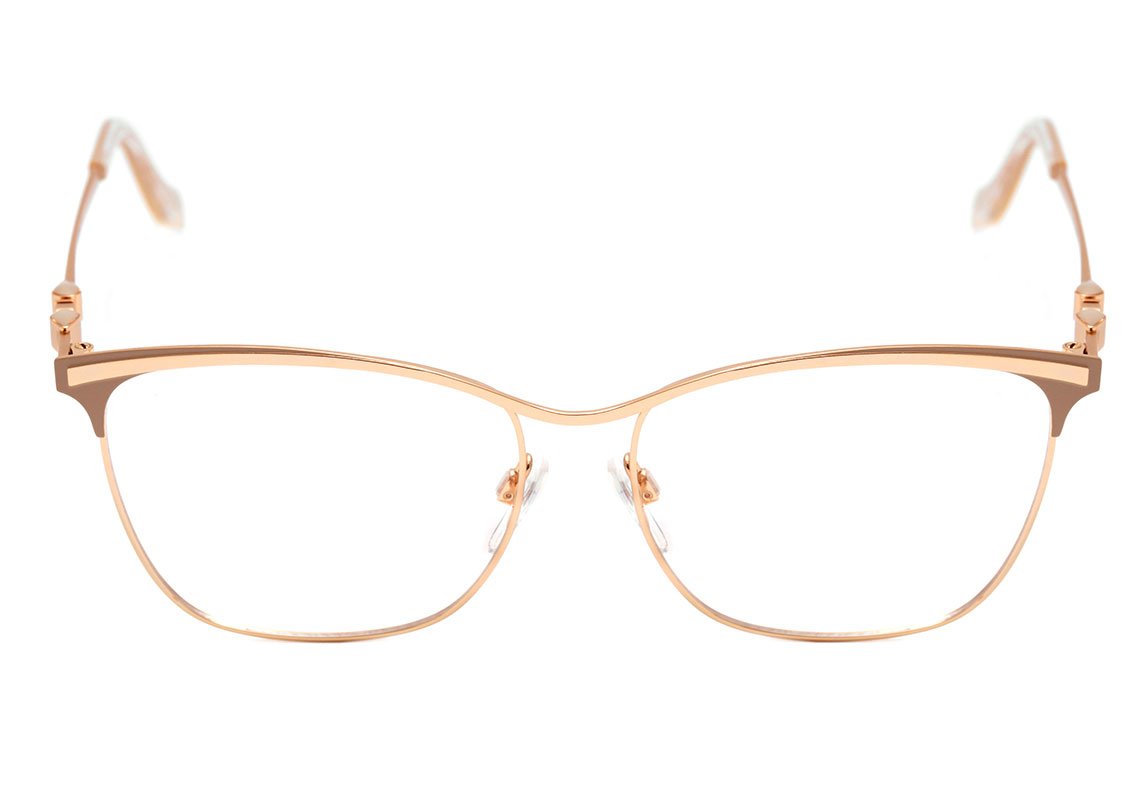 Óculos de Grau Ana Hickmann AH 1361 01A Marrom e Dourado Brilho - 54 mm 09A Preto E Dourado Brilho 54 mm