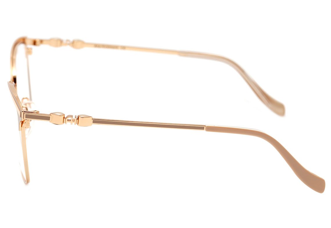 Óculos de Grau Ana Hickmann AH 1361 01A Marrom e Dourado Brilho - 54 mm 09A Preto E Dourado Brilho 54 mm