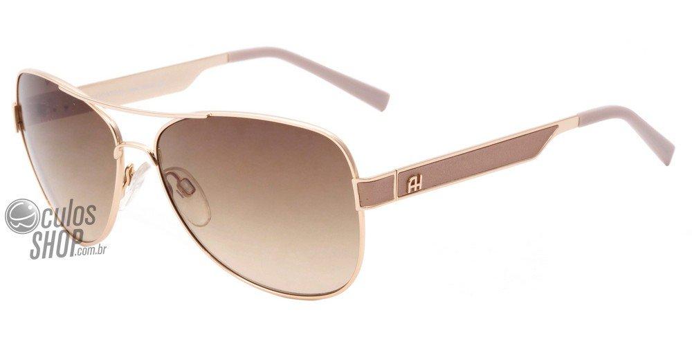 Óculos de Sol Ana Hickmann Ah 3081 04A Dourado Brilho/ Marrom - 59 mm