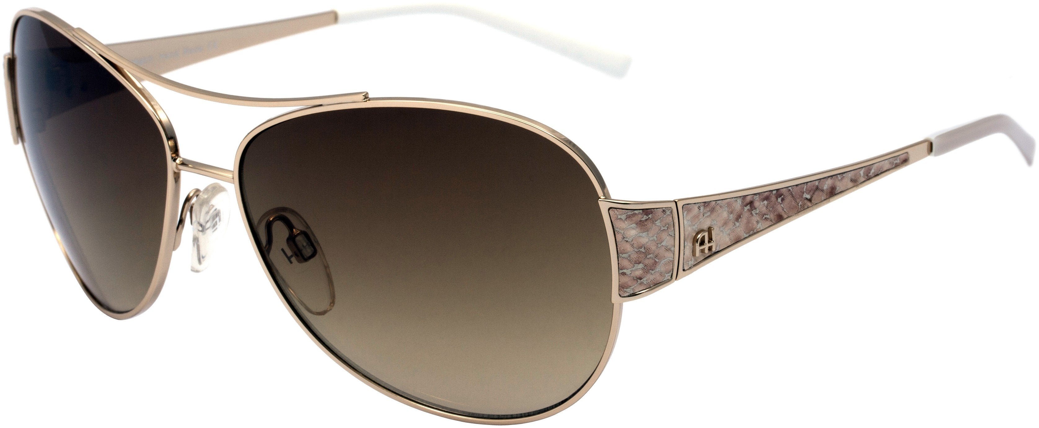 Óculos de Sol Ana Hickmann Ah 3085 04A Dourado E Marrom/ Marrom Degradê - 61 mm