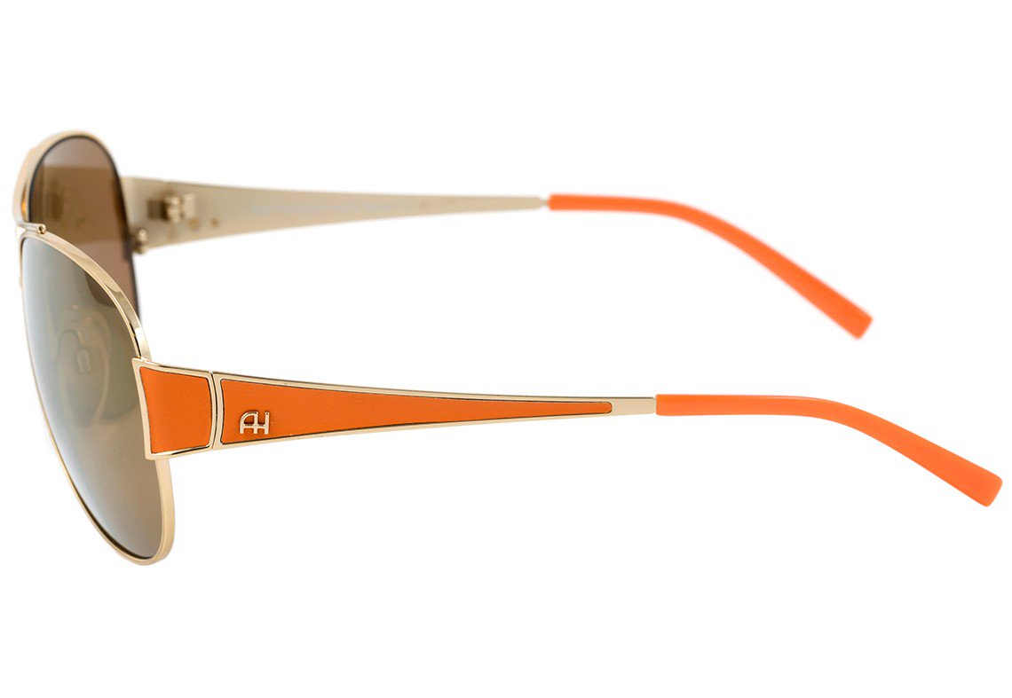Óculos de Sol Ana Hickmann Ah 3085 04H Dourado Brilho E Laranja Fosco/ Dourado Espelhado - 61 mm