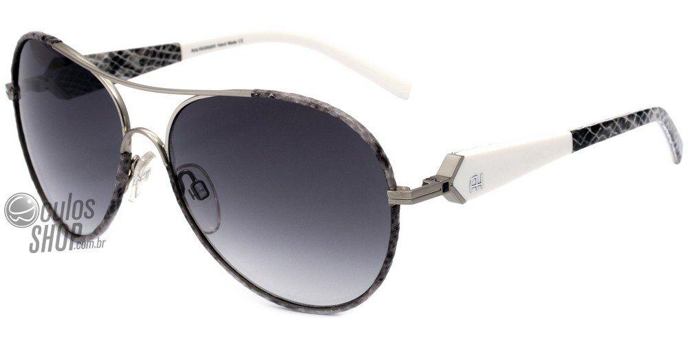 Óculos de Sol Ana Hickmann Ah 3090 03G Cinza E Branco/ Preto Degradê - Lente 6,0 Cm