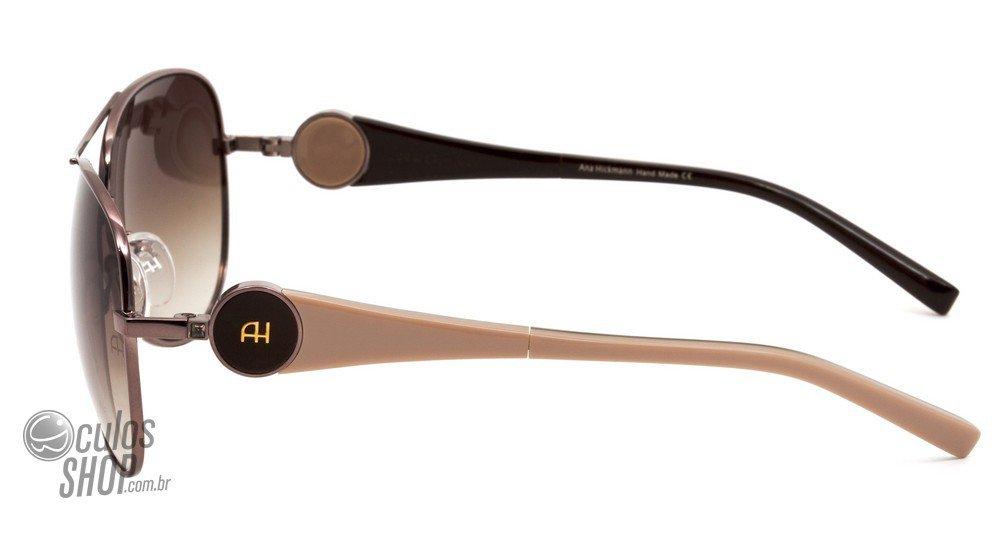 Óculos de Sol Ana Hickmann Ah 3097 08T Marrom Creme/ Marrom Degradê - 59 mm