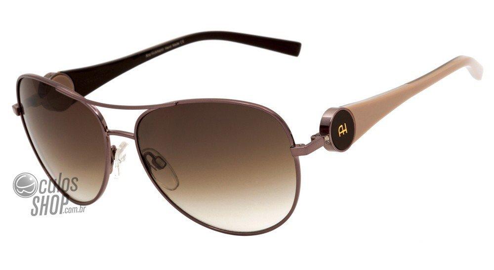 Óculos de Sol Ana Hickmann Ah 3097 08T Marrom Creme/ Marrom Degradê - 59 mm