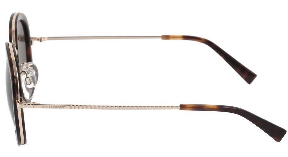 Óculos de Sol Ana Hickmann Ah 3122 G21 Marrom Mesclado E Dourado/ Marrom - Lente 5,1 Cm