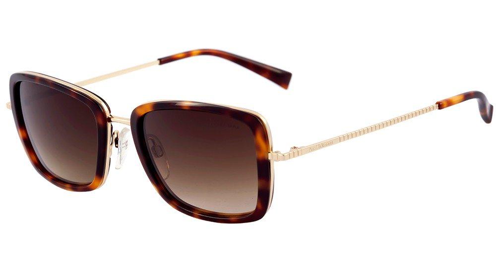 Óculos de Sol Ana Hickmann Ah 3123 G21 Marrom Mesclado E Dourado/ Marrom Degradê - 52 mm