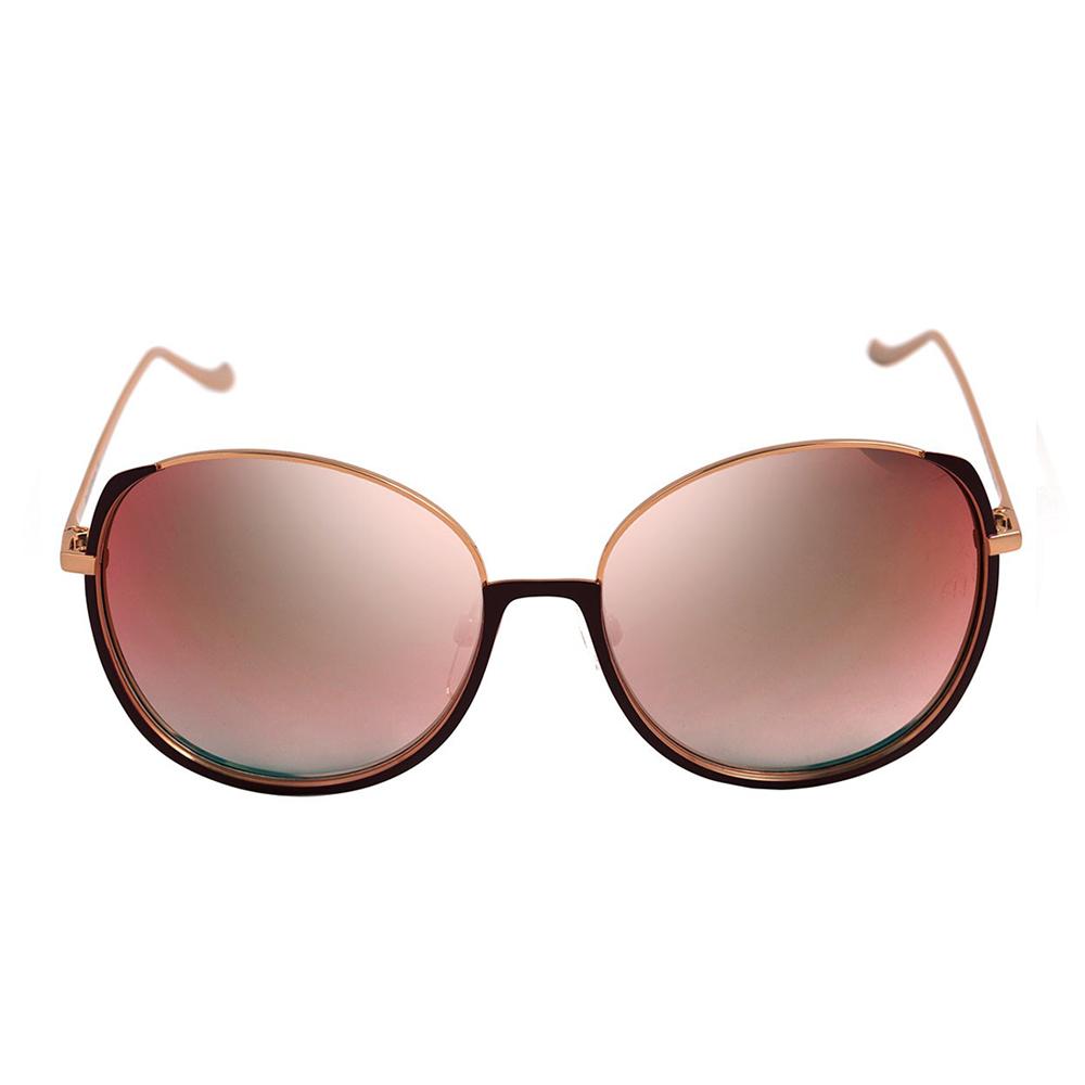 Óculos de Sol Ana Hickmann Ah 3156 07B Vinho E Dourado Brilho/ Rosa Espelhado - 58 mm