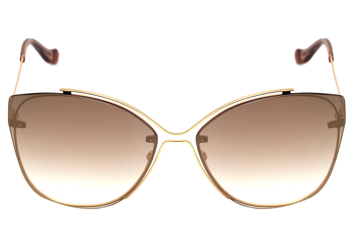 Ana Hickmann AH 3175 04C Dourado Brilho / Dourado Degradê Espelhado - Lente 6,3 cm  - Sol
