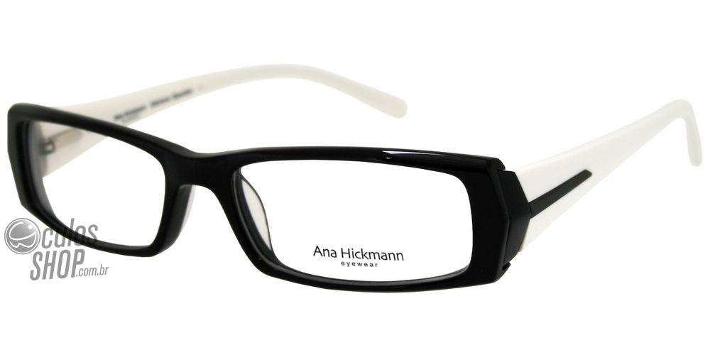 Óculos de Grau Ana Hickmann Ah 6101 A01B - 52 mm