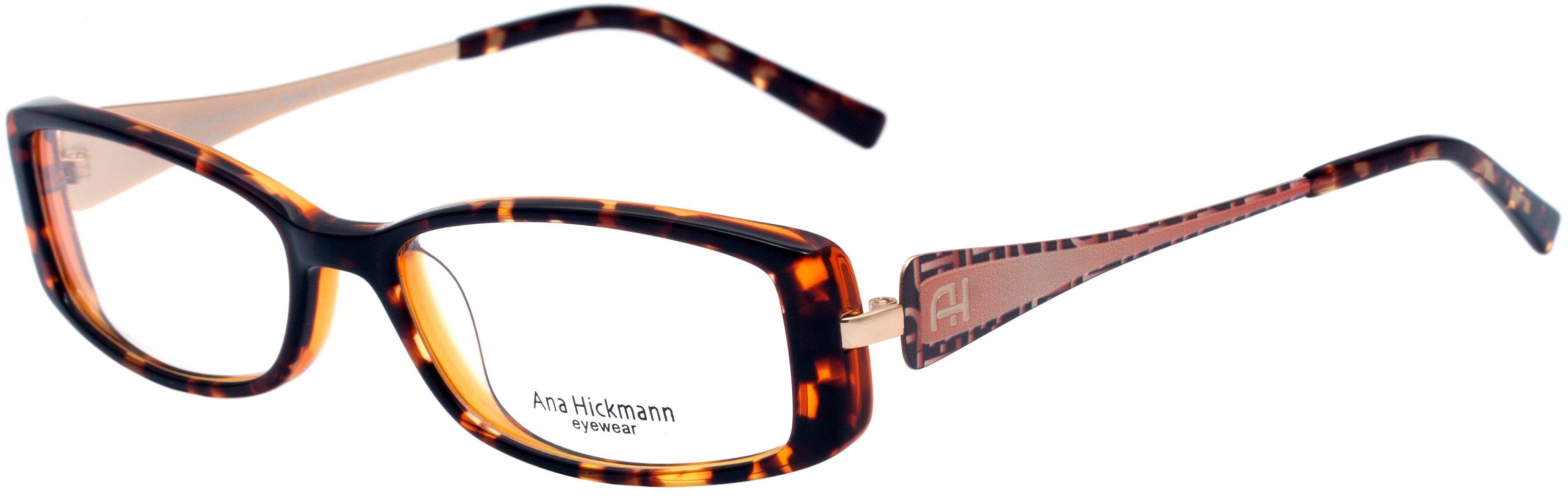 Óculos de Grau Ana Hickmann Ah 6149 G21 Marrom Mesclado Brilho - 51 mm