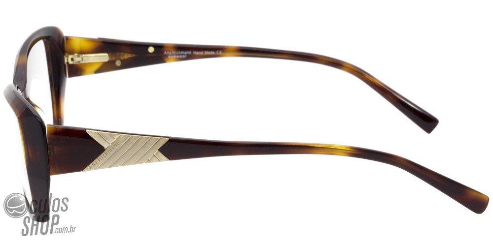 Ana Hickmann AH 6182 G22 Marrom Mesclado e Vermelho - Lente 5,3 cm G24 Marrom Mesclado - Lente 5,3 Cm