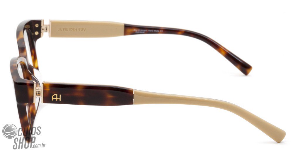 Óculos de Grau Ana Hickmann AH 6193 G21 Marrom Mesclado Brilho - 53 mm