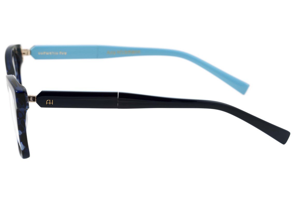 Óculos de Grau Ana Hickmann Ah 6249 E03 Azul Mesclado E Brilho - 52 mm